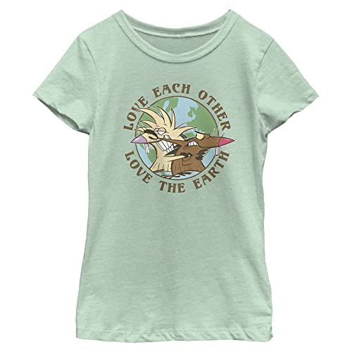 T-shirt fille Nickelodeon Angry Beavers en coton doux fini les vêtements qui grattent