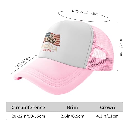 No Kings in America Trucker Hats Los Angeles Anti Ice Immigrants Protest Hat Adjustable Mesh Back Baseball Cap for Kids3