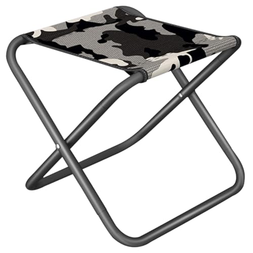 Hemoton Folding Stool for Camping Lightweight Portable Chair with Comfortable Design Ergonomic Collapsible Seat for Fishing Hiking Beach and Outdoor Activities Present