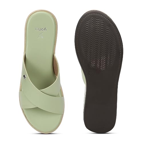 Image of YOHO Comfortable Wedges For Women | Latex Cushioning | Stylish & All Purpose | Vibrant Color | Travel Friendly | Modern Design