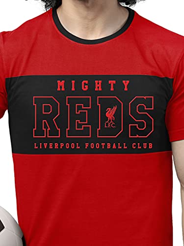 The Souled Store Official Liverpool FC: Reds Mens and Boys Graphic Printed Cotton T-Shirts Multi-Colored