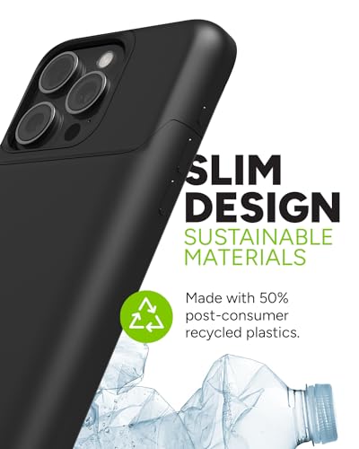 Image of Mophie Juice Pack iPhone 15 Pro Max Battery Case - Legendary Power & Protection - Up to 50% Extra Battery, 6ft Drop Safety, Eco-Friendly Design, Black
