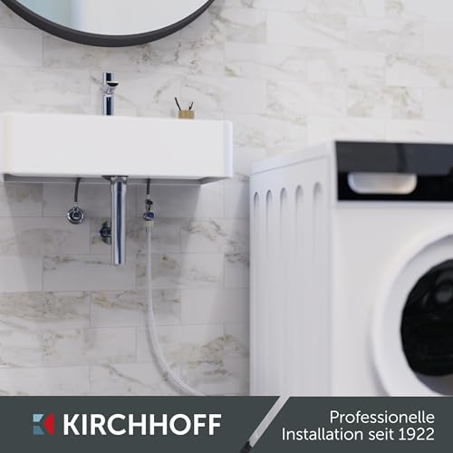 Kirchhoff Geräte Universal Eckventil mit Spülmaschinenanschluss, ½ Eckregulierventil für Kaltwasserleitung, Absperrhahn Waschbecken Bad… – Ansicht 6