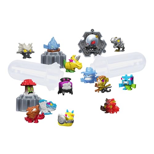 MrBeast Lab Swarms Series 3, Hyper Fusion Series, 14 Pack Collectible Micro Beasts, 14 Collectible Stickers &amp; 4 Fusion Caps to Build Out Your Own MrBeast Lab – Septic Snow Globe
