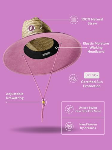 Straw Hat for Men & Women | Lifeguard Hat, Beach Hat & Sun Hat | UPF 50+ Wide Brim for Sun Protection - Image 3