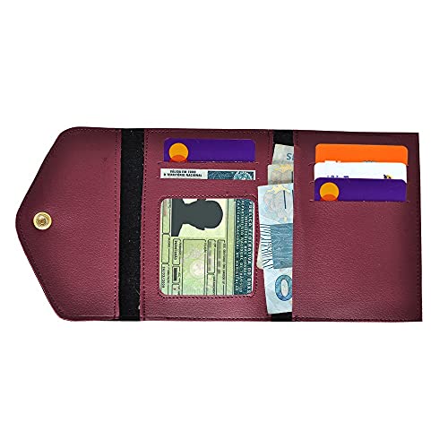 Kit Bolsa Feminina Sacola + Carteira Pequena - SHOPTOP Cor:Roxo