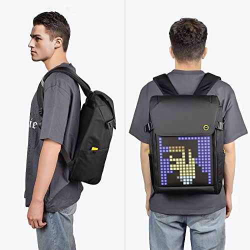 Divoom Led Display Laptop Backpack With App Control, 17 Inch Cool Diy Pixel Art Animation Fashion Backpack thumb #5