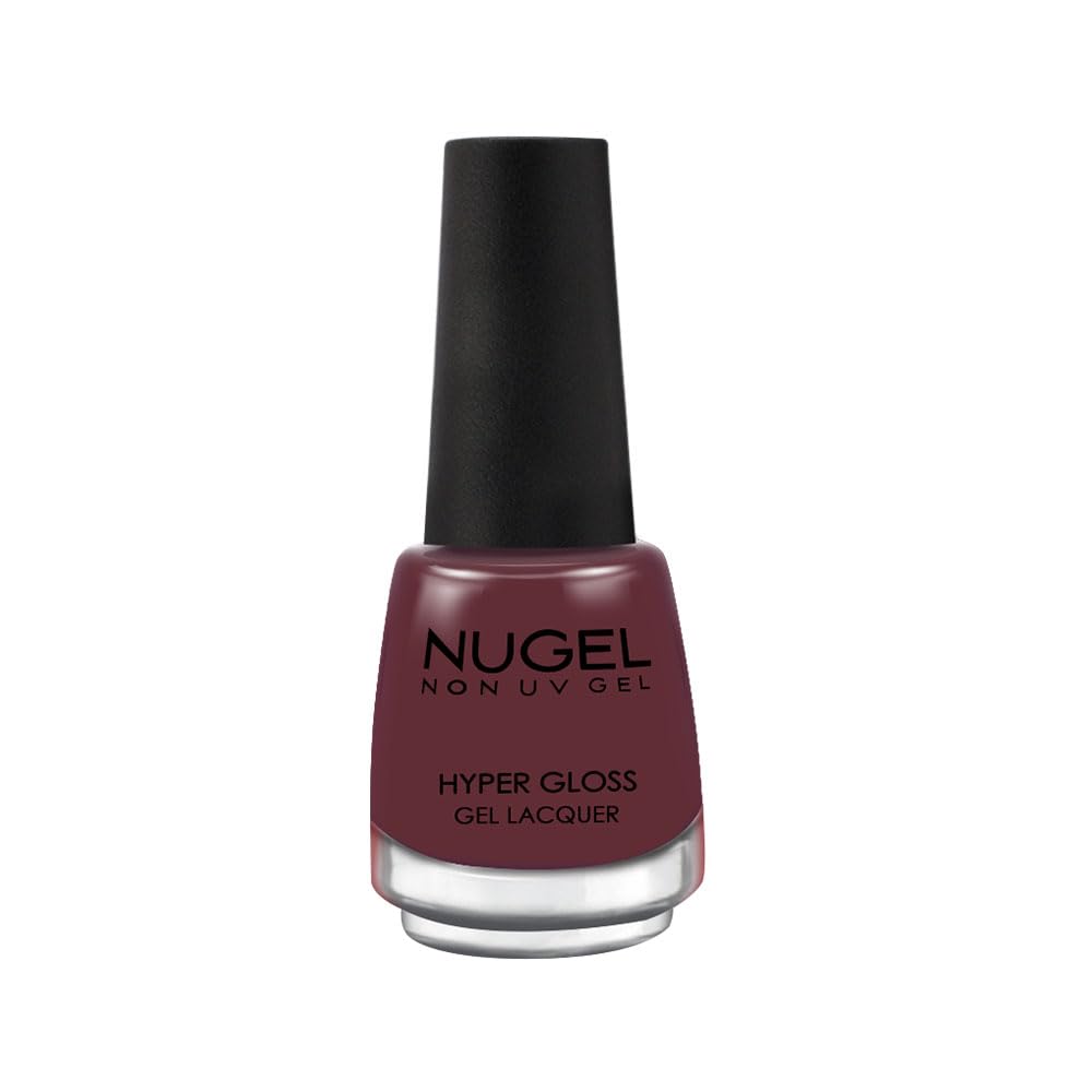 NUGEL Light Mahogay - 100 | Non UV Gel | Nail Enamel 13ML | Hyper Gloss