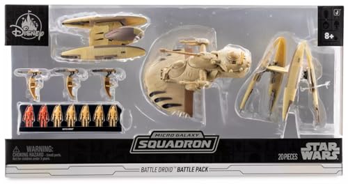 MAGNETOE Battle Droid Battle Pack – Micro Galaxy Squadron, Compatible with Star Wars