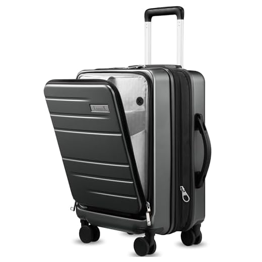 LUGGEX Expandable Carry-On Luggage Suitcase