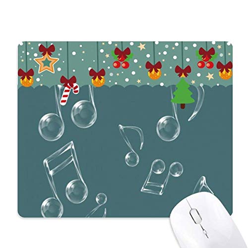 Tapis de souris en caoutchouc de musique motif bulle antidérapant pour bureau