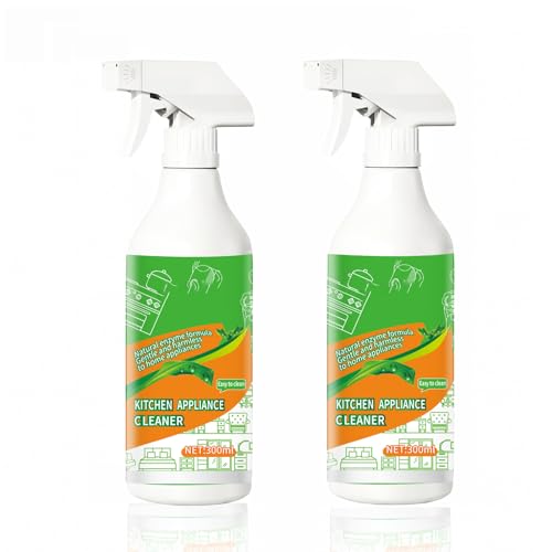 Hyginexh 10.56oz Fly Natural Cleanse Formula to Household Appliances, Kitchen Cleaner Spray, Desengrasante Para Cocina for Hold,Oven,Stove,Range Hood(2PCS)