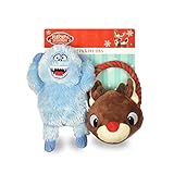 Rudolph The Red Nosed Reindeer Bumble Dog Toys, 2 Piece | Rope Dog Toys Squeaky Dog Toys from Christmas Dog Toys, Dog Chew Toys | Tug Dog Toys, 9 inch
