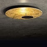Mit Reflektor und Wendeplatte s.LUCE s.LUCE LED Wand- & Deckenleuchte Plate Ø 60cm Blattgold
