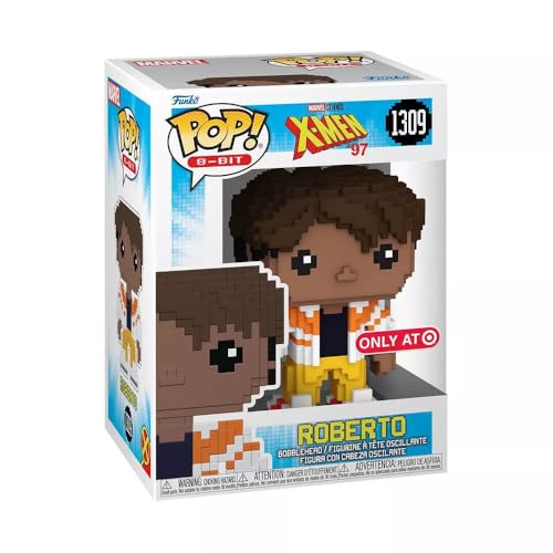 Funko Pop ! Marvel : X-Men '97-8-Bit Roberto (exclusivité cible), 74443