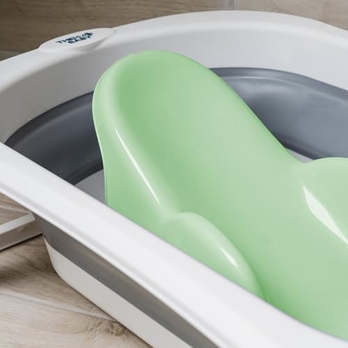 Miniatura 6 de THERMOBABY - Hamaca de baño Atoll desde el nacimiento - Verde Celadón | Hamaca de baño ergonómica para bebés desde el nacimiento hasta los 8 meses. Cómodo y fabricado en Francia.