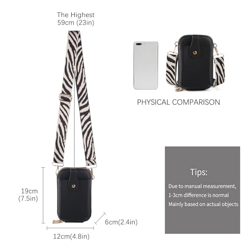 Small Crossbody Cell Phone Bag for Women, Mini Crossbody Wallet Phone Shoulder Handbag Purse with Credit Card Slots3