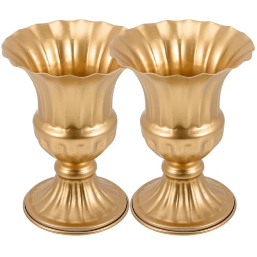 MOTHNUR 2pezzi Vasi Decorativi Per Fiori Da Cimitero in Ferro Antiruggine Contenitori Per Composizioni Floreali Memoriali Resistenti Alle Intemperie Design Elegante Per Lapidi e Giardini