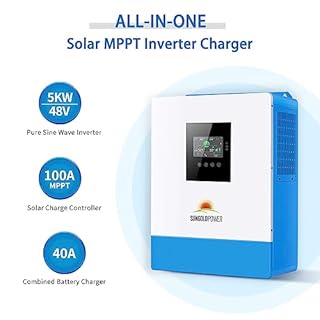 5000W DC 48V UL1741 Pure Sine Wave Solar Inverter,100A MPPT Solar Charger and 40A AC Battery Charger, 120V AC Output Solar Inverter Charger Manufactured by SunGoldPowerCo.,Ltd (Support Parallel)