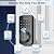 Ulecoce Fingerprint Keypad Deadbolt with Handle Set, Keyless Entry Door Lock, Door Locks for Front Door Lock Set, App Control, Auto Locking, Easy to Install, Matte Black