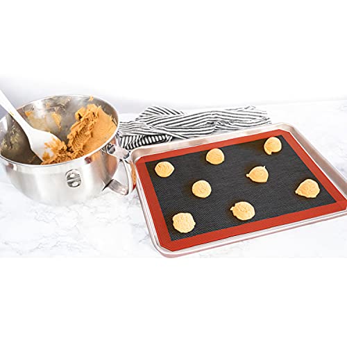 Elountik BAKING-MATS Silicone Baking Mat Nonstick Food Safe Tray Pan Liners Perfect Bakeware For Making Cookies, Macarons thumb #6