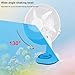 12 inch New Update Rechargeable Solar Powered Fan,14400mAh AC DC Portable Camping PowerBank 12 Inch Oscillating Tabletop Fan with Led Night Light for Home Office Outdoor Camping Tent Traving (1)