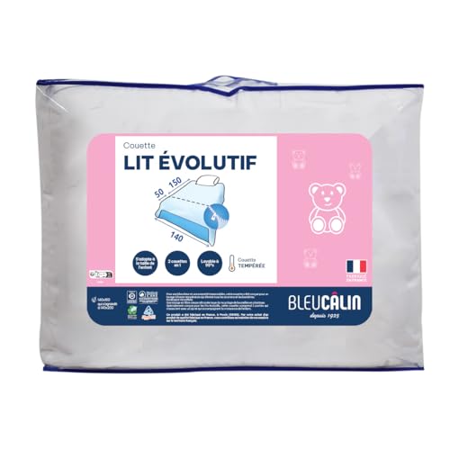 Bleu Câlin Couette Enfant Extensible 140x200 cm