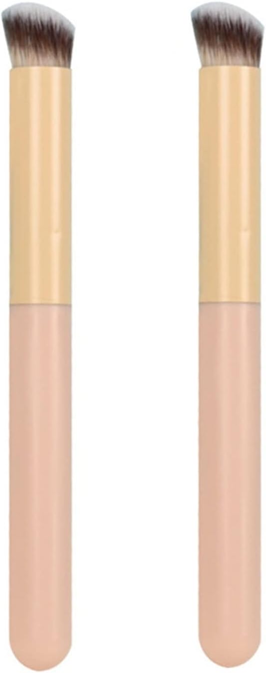Makeup Brushes Set, Small Mantou Concealer Brush Sponge Head Soft Hair Makeup Brushes Powder Foundation Fine Concealer Natural Blending Brush