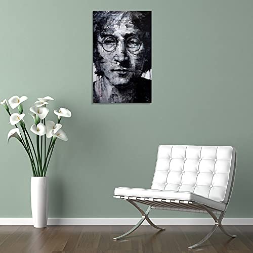 New Paintings by Shin Kwang Ho Painings, Beatles And John Lennon Toile Poster et décoration murale moderne pour chambre… - Les Beatles, Paul McCartney, John Lennon, RIngo Starr, George Harrison New Paintings by Shin Kwang Ho Painings, Beatles And John Lennon Toile Poster et décoration murale moderne pour chambre… – Image 6