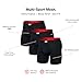 SAXX Underwear Co. Men's Underwear with Pouch Multi Sport Mesh Boxer Brief Fly 3Pk, BLACK, X-Large