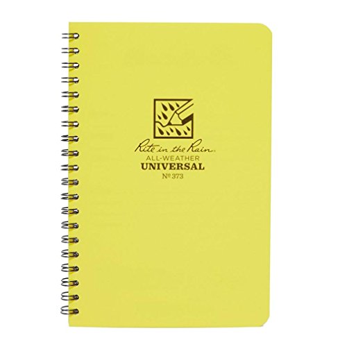 Rite in the Rain 4 x 7 inch Side-Spiral Notebook Polydura Cover 64 Page Universal Page Pattern