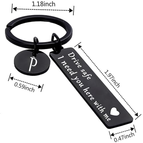Image of drive safe keychain for him key rings for her men boyfriend