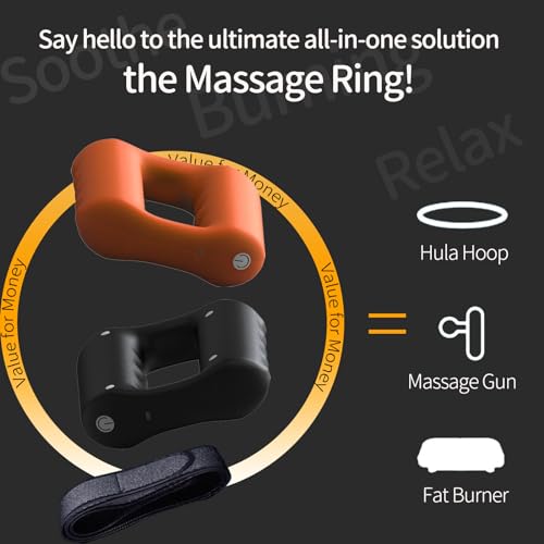 Image of Cordless Percussion Massager Ring for Pain Relief Deep Tissue and Fat Burning Workouts - Cool Birthday Gifts for Women Mini Massage Gun for Fitness and Relaxation