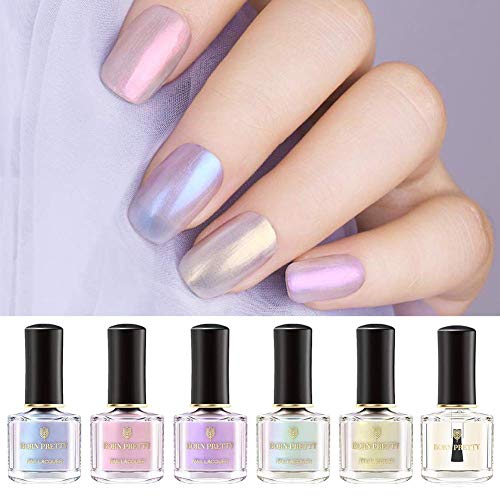 Born Pretty Nail Art Pearl pearl Polish Transparent Shell Glimmer Lacquer Shiny Shimmer Manicure Varnish 5 Colors
