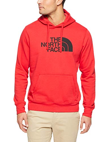 The North Face Men's Half Dome Pullover Hoodie - TNF Red & TNF Black - L