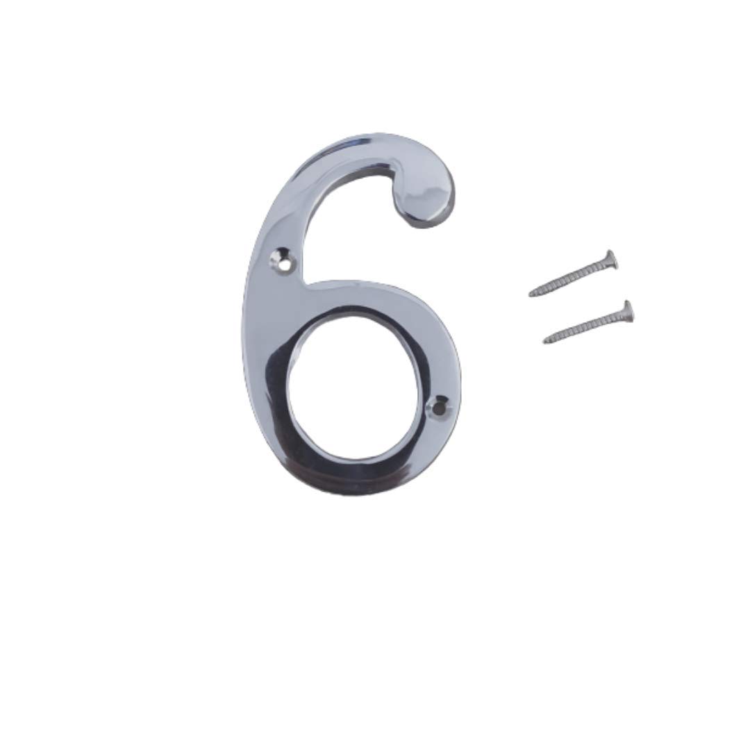 4"Hotel House Door Numbers Genuine Brass Made Silver (Number 9) — Amazon image 8