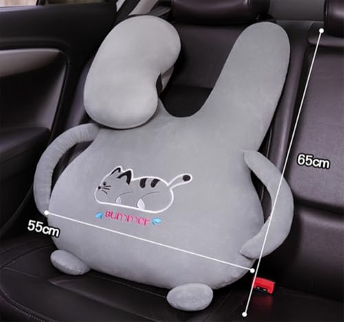 Almohada algodón 55x65 cm para viaje de auto miniatura 2