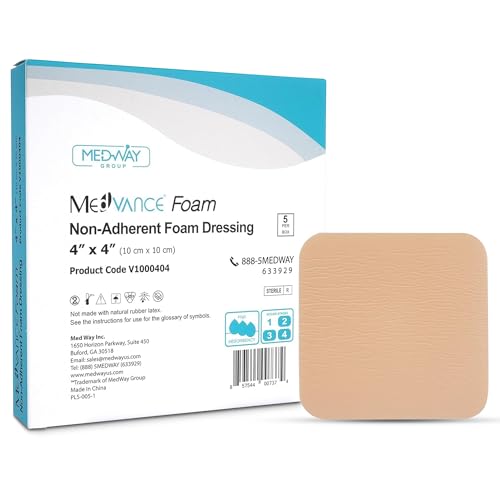 MedVance TM Mousse - Pansement Hydrophile Non-adhésif 10 cm x 10
