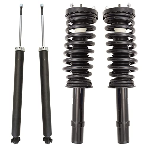 Image of TRQ Front and Rear Complete Strut Assembly & Shock Absorber Kit Complete Strut & Coil Spring Assembly Compatible with 2005-2010 Chrysler 300 2007-2010 Dodge Charger 2005-2008 Magnum