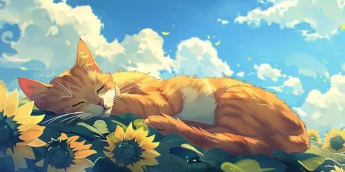 Diamond painting adulte tournesol 50x100 cm aux détails scintillants