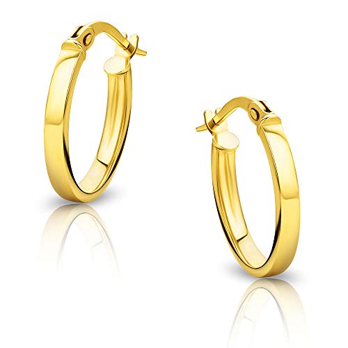 Preisvergleich Produktbild Orovi Damen-Creolen Ohrringe GelbGold Ohrringe 9Karat (375) Ohr-Schmuck