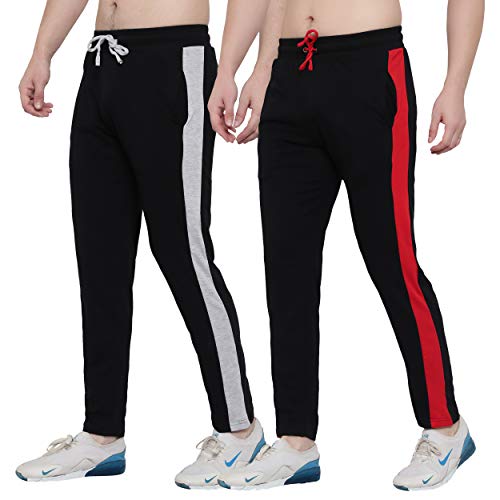 Image of FASHA Men's Cotton Track Pant | Men's Casual Wear Trousers Pack of 2