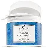 10% Glycolic Acid Pads, Chemical Peel for Face at Home w/Vitamin E & Aloe Vera, Acido Glicolico for Exfoliating Face Pads - Toner Pads for Even Skin Tone & Acne Marks, Facial Peel Pads - 50 Face Pads