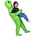 Kooy Inflatable Alien Costume Inflatable Halloween Party Adult Costumes Blow up Kids Costumes (kids green)