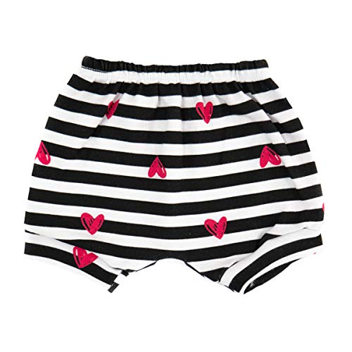 Kit 5 Peças Shorts de Bebê Menina Suedine 100% Algodão Desenho do Tecido:Estampado/Sortido;Tamanho:P