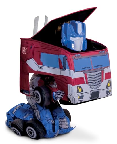 Optimus Prime Costume, Official Converting Transformer Costumes for Boys, Convertible Character Suit3