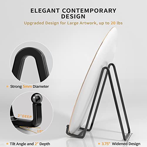 IPAME 8 Inch Large Plate Stands for Display - Metal Square Wire Plate Holder Display Stand + Picture Stand for Book, Platter, Plaque, Photo Easel (2 Pack) IPAME 8 Inch Large Plate Stands for Display - Metal Square Wire Plate Holder Display Stand + Picture Stand for Book, Platter, Plaque, Photo Easel (2 Pack)