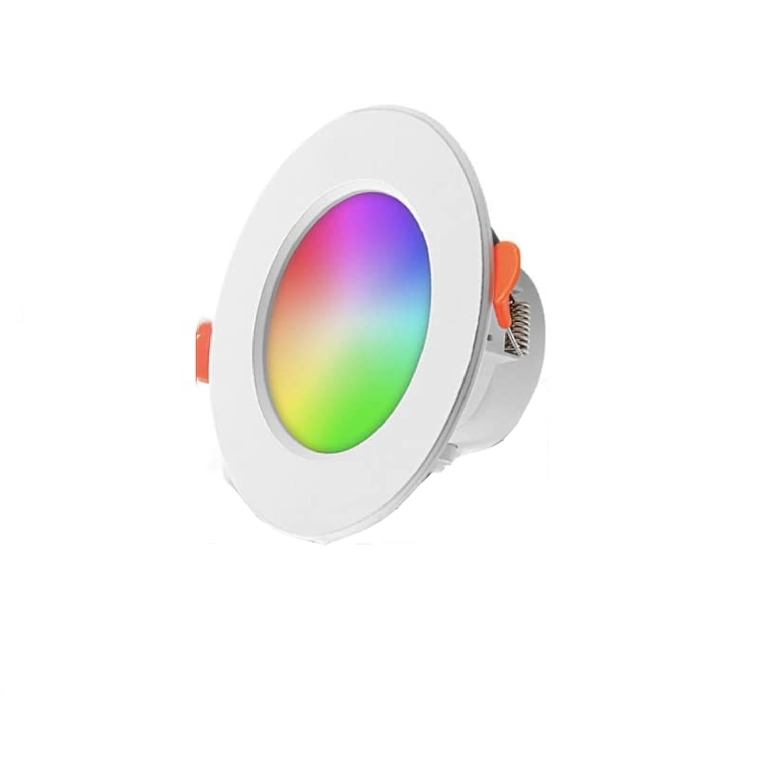 UanTiiSmart WIFI LED Recessed Downlight Tuya Smart Dimmable RGBWC Multicolor Dimmable Spot Light App Remote Control Compatible with Alexa Google Assistant (5w)