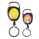 キーホルダー かわいい キーリング リール シンプソンズ バート マギー マージ ホーマー メタリール 伸びる リール付き チャーム カギ 鍵 通勤 通学 キーホルダー かわいい キーリング リール シンプソンズ バート マギー マージ ホーマー メタリール 伸びる リール付き チャーム カギ 鍵 通勤 通学