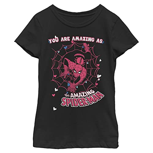 Marvel Girl's Pink Spiderman T-Shirt
